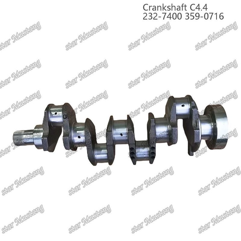 크랑크 샤프트 C4.4 스플라인 232-7400 359-071과 함께 만든 강철 EFI 63mm Caterpillar 디젤 엔진 수리 부품