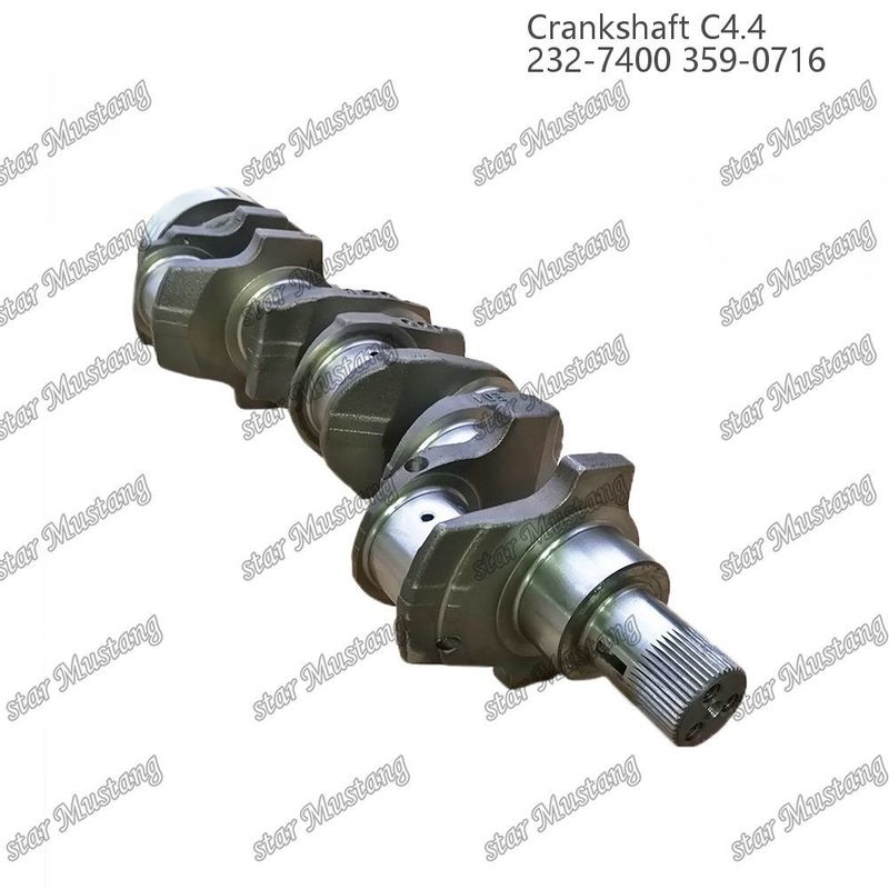 크랑크 샤프트 C4.4 스플라인 232-7400 359-071과 함께 만든 강철 EFI 63mm Caterpillar 디젤 엔진 수리 부품