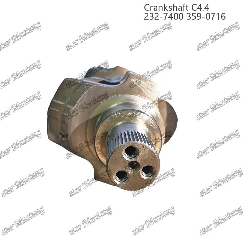 크랑크 샤프트 C4.4 스플라인 232-7400 359-071과 함께 만든 강철 EFI 63mm Caterpillar 디젤 엔진 수리 부품