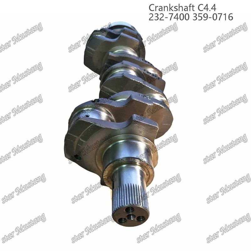 크랑크 샤프트 C4.4 스플라인 232-7400 359-071과 함께 만든 강철 EFI 63mm Caterpillar 디젤 엔진 수리 부품