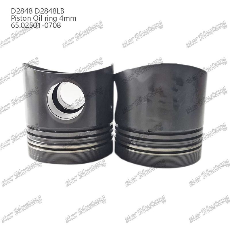 피스톤 D2848 D2848LB 오일 링 4mm 65.02501-0708 Doosan 디젤 엔진 수리 부품