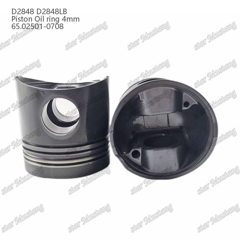 피스톤 D2848 D2848LB 오일 링 4mm 65.02501-0708 Doosan 디젤 엔진 수리 부품