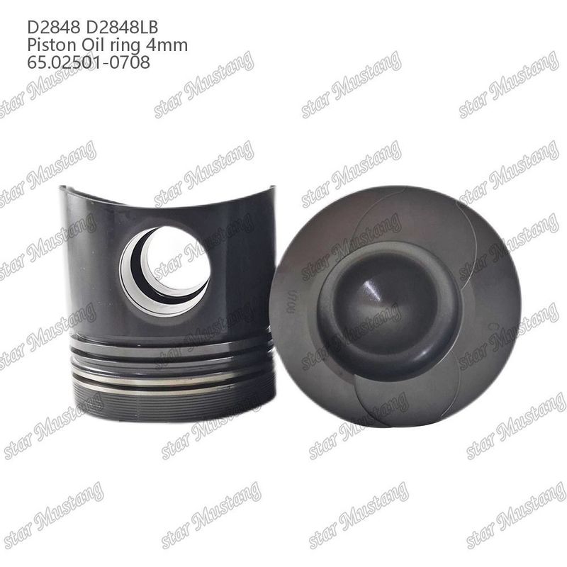 피스톤 D2848 D2848LB 오일 링 4mm 65.02501-0708 Doosan 디젤 엔진 수리 부품