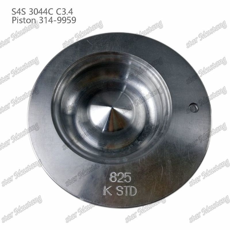 S4S 3044C C3.4 825 엔진 피스톤 알핀 챔버 크기 53mm 60mm 오일 링 4mm 314-9959 미쓰비시 엔진 예비 부품