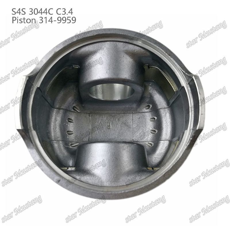 S4S 3044C C3.4 825 엔진 피스톤 알핀 챔버 크기 53mm 60mm 오일 링 4mm 314-9959 미쓰비시 엔진 예비 부품