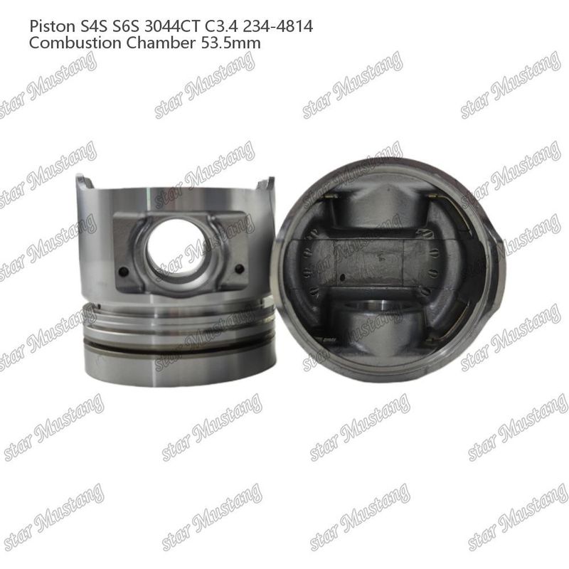 S4S S6S 3044CT C3.4 엔진 피스톤 알파인 챔버 크기 53.5mm 오일 링 4.5mm 234-4814 미쓰비시 엔진 예비 부품