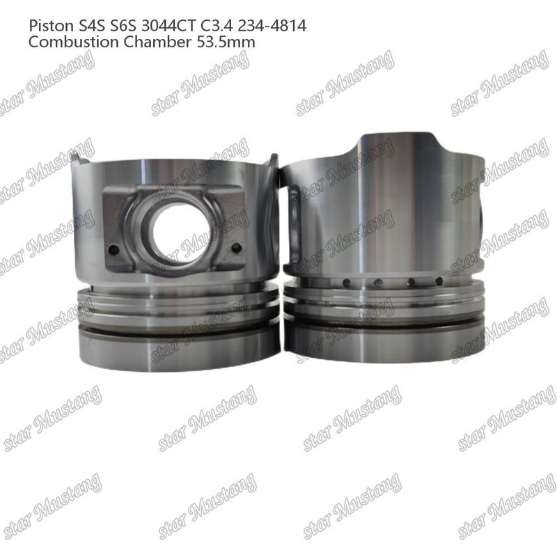 S4S S6S 3044CT C3.4 엔진 피스톤 알파인 챔버 크기 53.5mm 오일 링 4.5mm 234-4814 미쓰비시 엔진 예비 부품