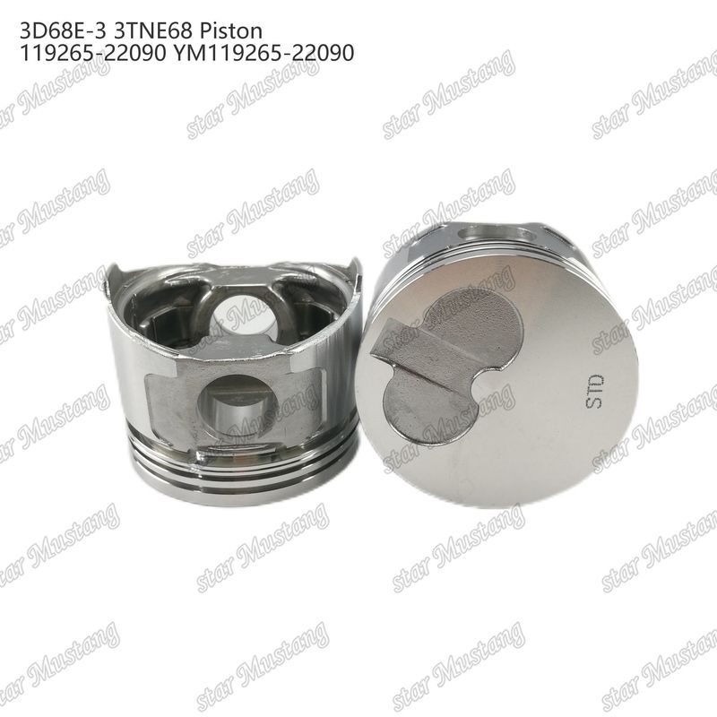 피스톤 3D68E-3 3TNE68 높이 53mm 119265-22090 YM119265-22090 Yanmar 디젤 엔진 수리 부품