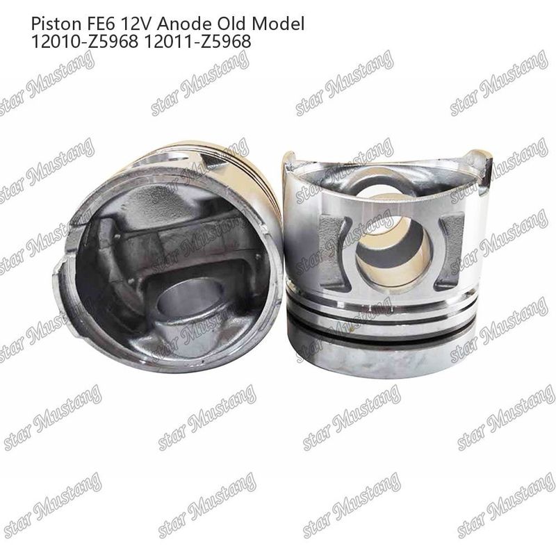 FE6 엔진 피스톤 12 밸브 12010-Z5968 12011-Z5968 니슨 엔진 예비 부품