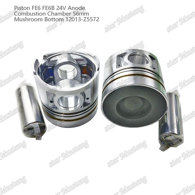 FE6 FE6B 엔진 피스톤 24V 챔버 크기 56mm 2.5x2x4mm 12013-Z5572 닛산 엔진 예비 부품