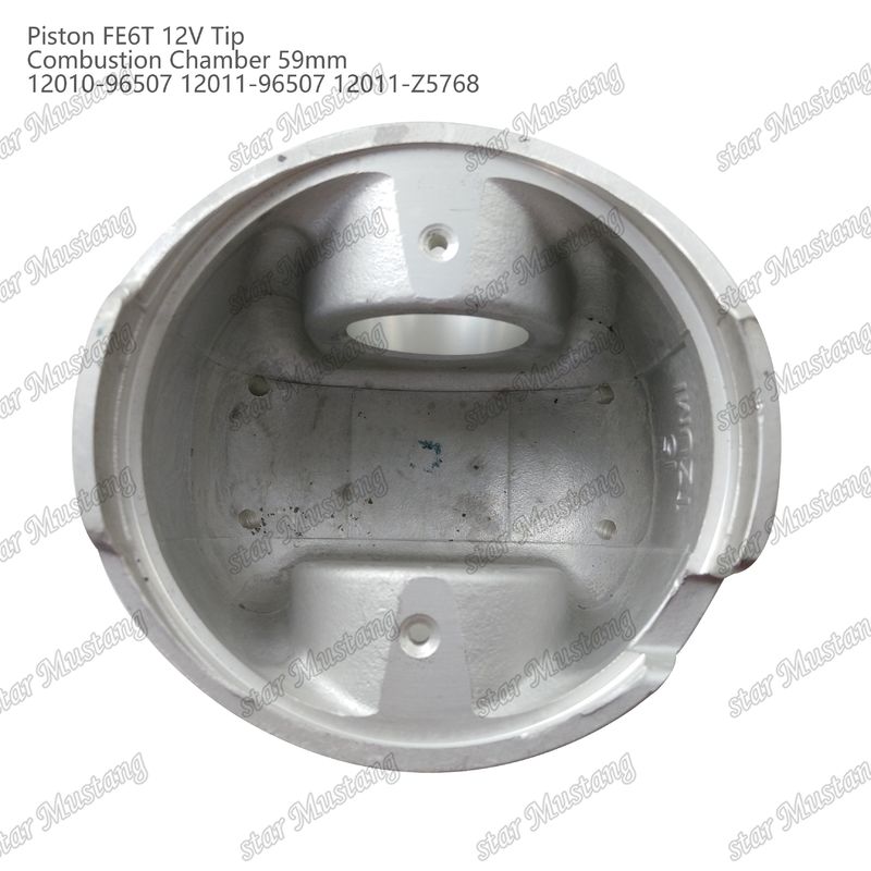 FE6T 엔진 피스톤 12V 챔버 크기 59mm 3x2x4mm 12010-96507 12011-96507 12011-Z5768 닛산 엔진 예비 부품
