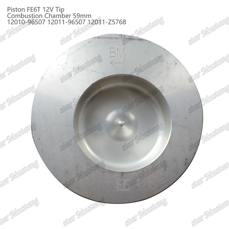 FE6T 엔진 피스톤 12V 챔버 크기 59mm 3x2x4mm 12010-96507 12011-96507 12011-Z5768 닛산 엔진 예비 부품