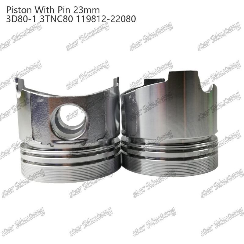 피스톤 3D80-1 3TNC80 PIN SIZE 23mm 119812-22080 Yanmar 디젤 엔진 수리 부품