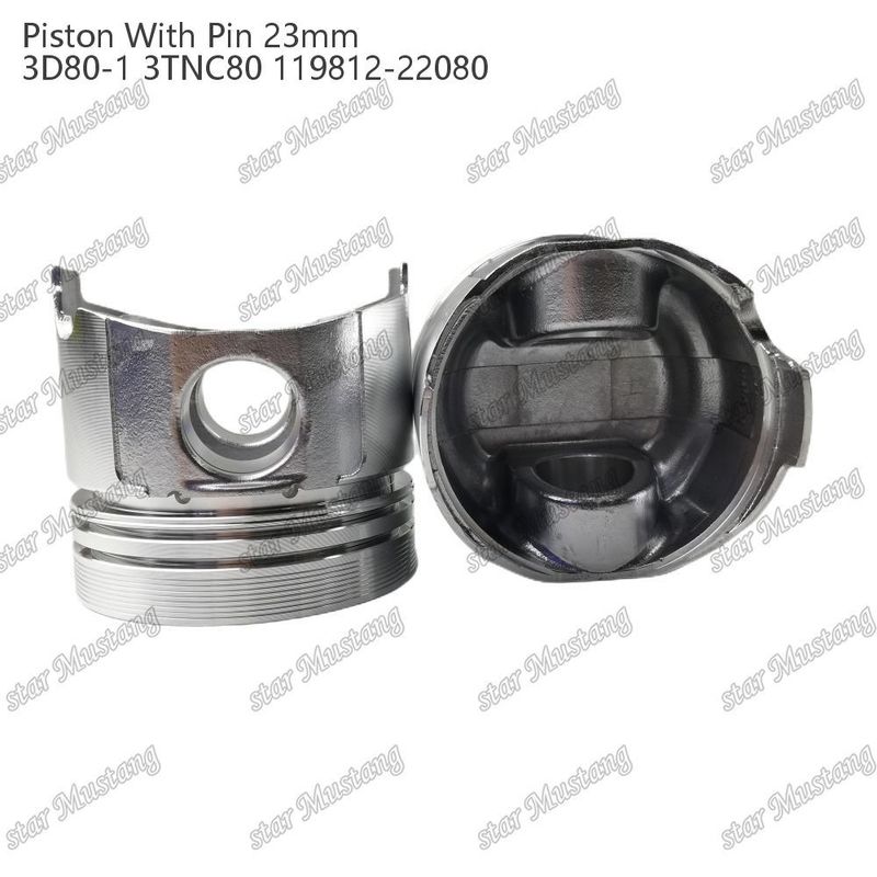 피스톤 3D80-1 3TNC80 PIN SIZE 23mm 119812-22080 Yanmar 디젤 엔진 수리 부품