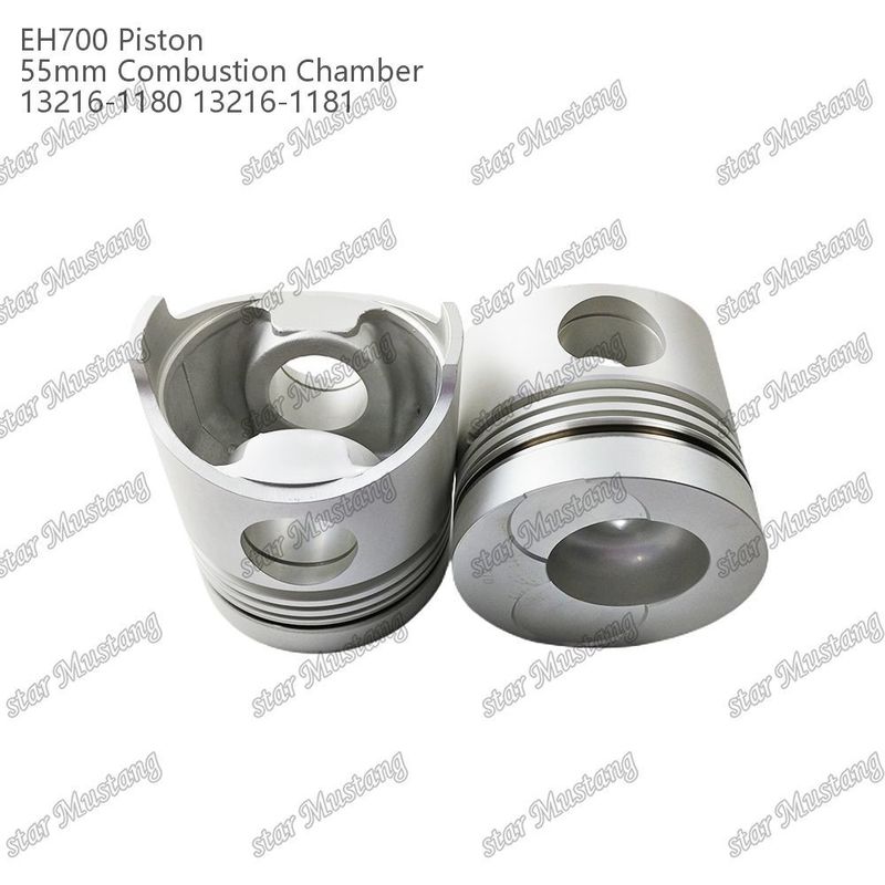 피스톤 EH700 55mm 연소실 13216-1181 13216-1180 Hino 디젤 엔진 수리 부품