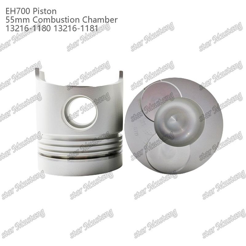 피스톤 EH700 55mm 연소실 13216-1181 13216-1180 Hino 디젤 엔진 수리 부품