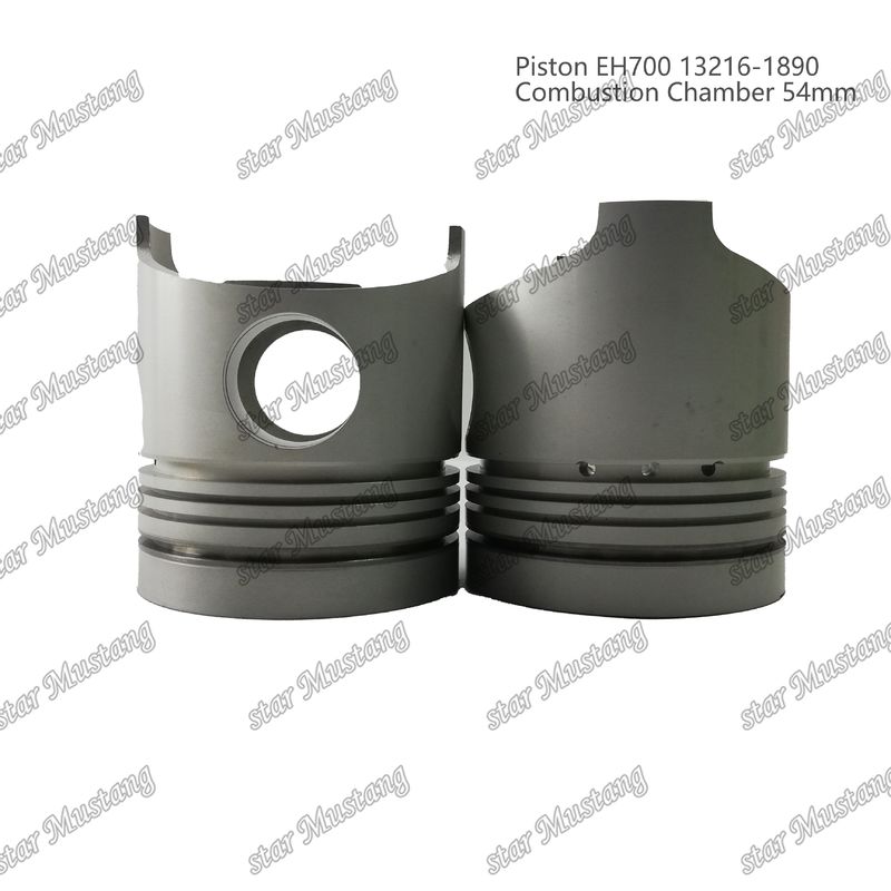 피스톤 EH700 연소 챔버 54mm 13216-1890 Hino 디젤 엔진 수리 부품