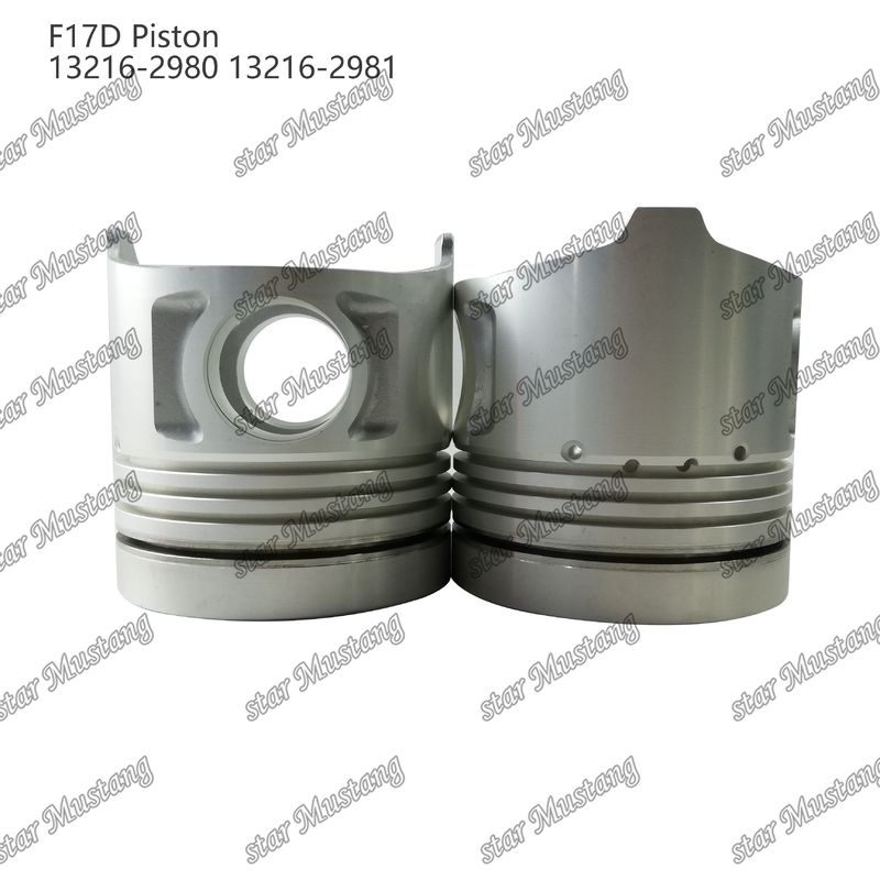 피스톤 F17D 연소실 69mm 13216-2980 13216-2981 히노 디젤 엔진 수리 부품