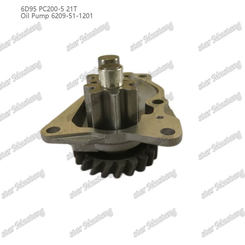 오일 펌프 6D95 PC200-5 21T 6209-51-1201 Kumatsu 엔진 예비 부품