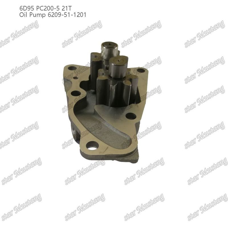 오일 펌프 6D95 PC200-5 21T 6209-51-1201 Kumatsu 엔진 예비 부품
