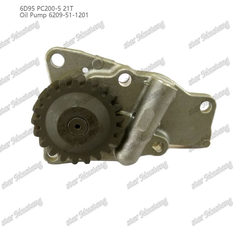 오일 펌프 6D95 PC200-5 21T 6209-51-1201 Kumatsu 엔진 예비 부품