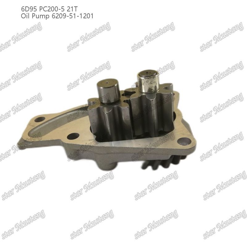 오일 펌프 6D95 PC200-5 21T 6209-51-1201 Kumatsu 엔진 예비 부품