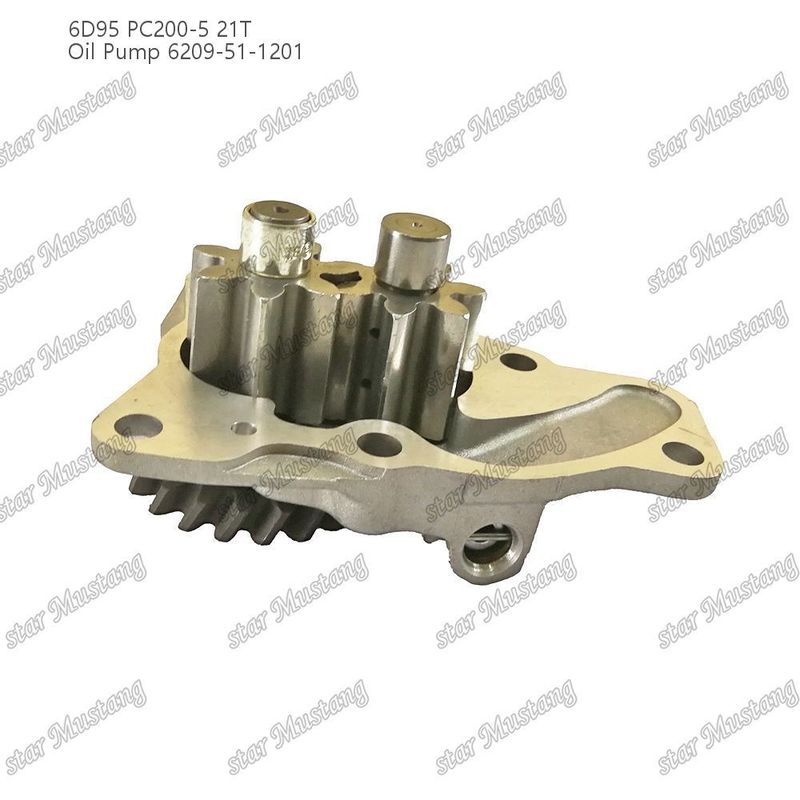 오일 펌프 6D95 PC200-5 21T 6209-51-1201 Kumatsu 엔진 예비 부품