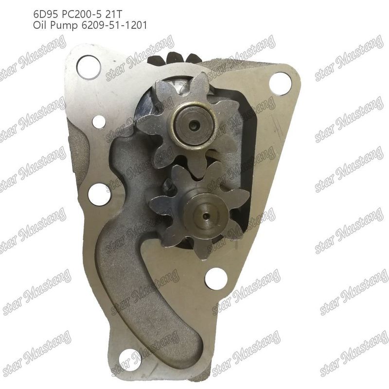 오일 펌프 6D95 PC200-5 21T 6209-51-1201 Kumatsu 엔진 예비 부품
