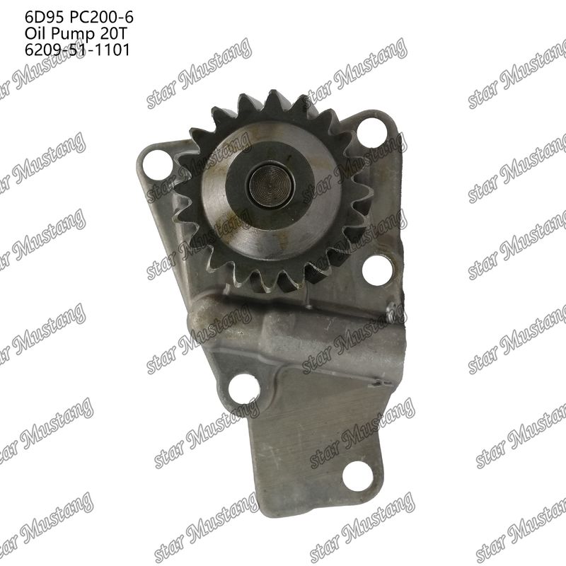 오일 펌프 6D95 PC200-6 20T 6209-51-1101 Kumatsu 엔진 예비 부품