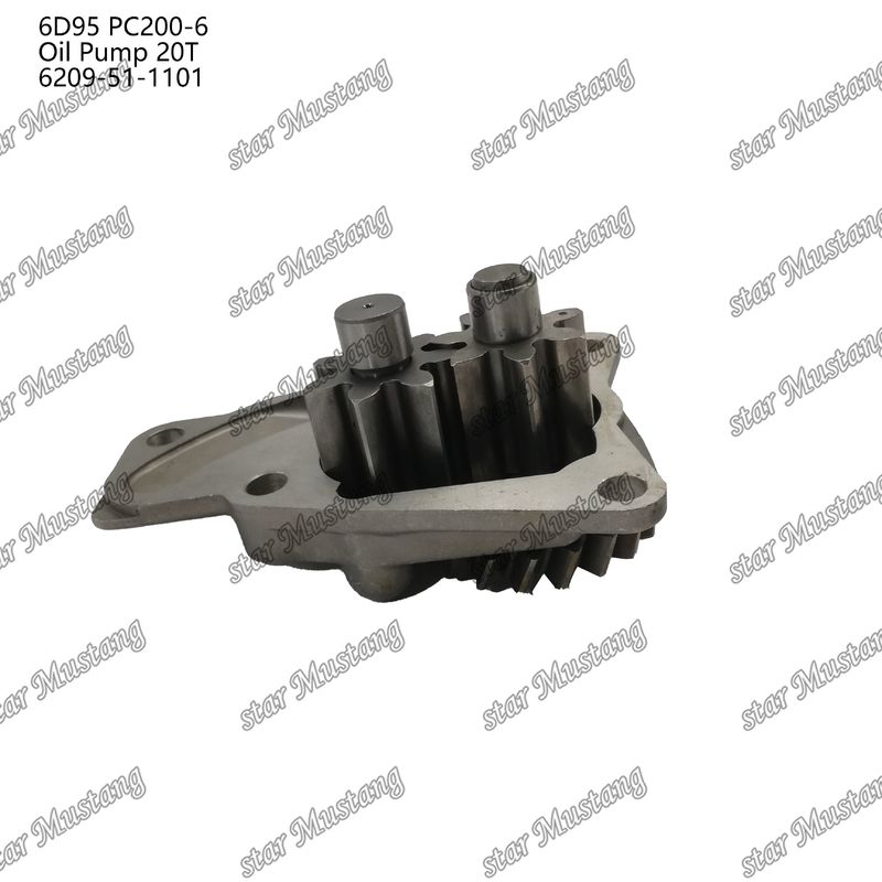 오일 펌프 6D95 PC200-6 20T 6209-51-1101 Kumatsu 엔진 예비 부품