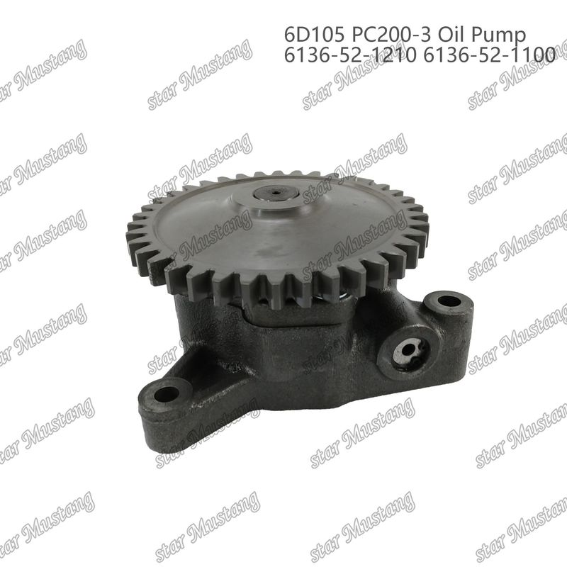오일 펌프 6D105 PC200-3 6136-52-1210 6136-52-1100 Kumatsu 엔진 예비 부품