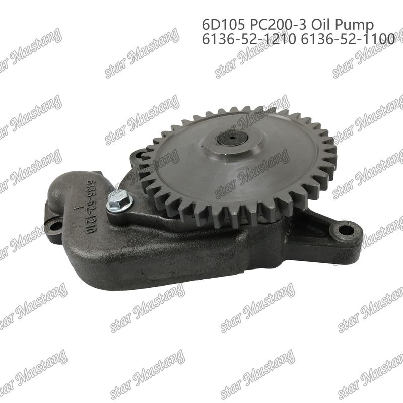 오일 펌프 6D105 PC200-3 6136-52-1210 6136-52-1100 Kumatsu 엔진 예비 부품