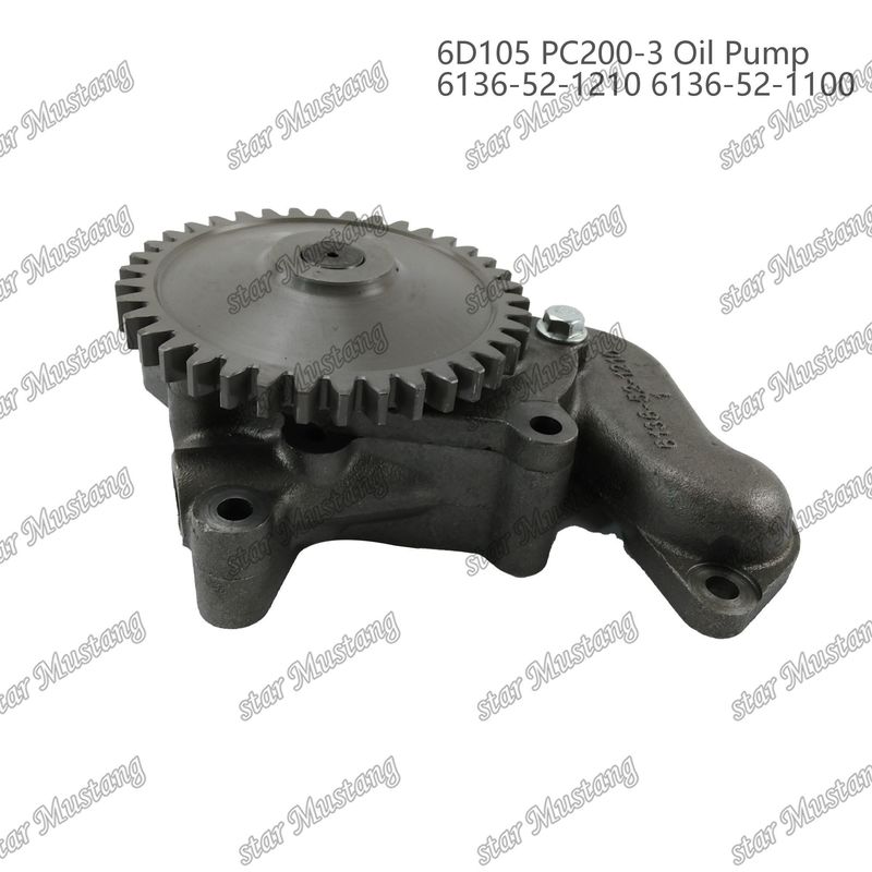 오일 펌프 6D105 PC200-3 6136-52-1210 6136-52-1100 Kumatsu 엔진 예비 부품