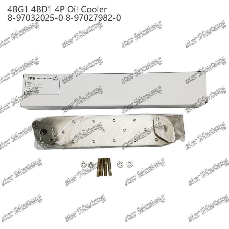 오일쿨러 4BG1 4BD1 4P 8-97032025-0 8-97027982-0 Isuzu 엔진 예비 부품