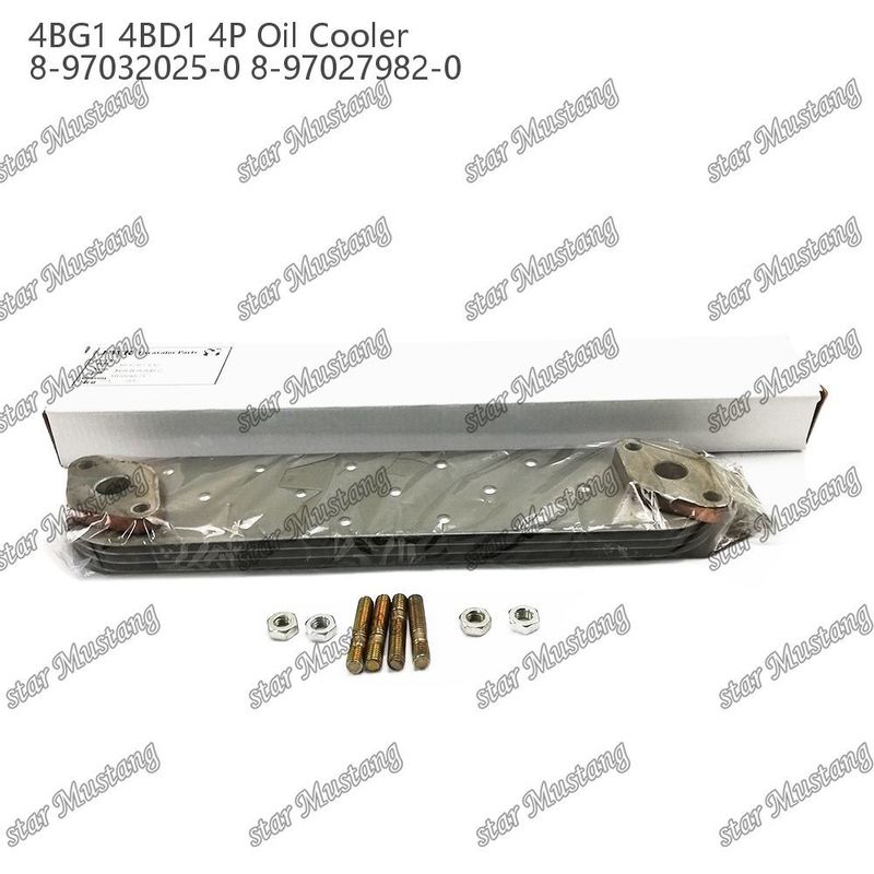 오일쿨러 4BG1 4BD1 4P 8-97032025-0 8-97027982-0 Isuzu 엔진 예비 부품