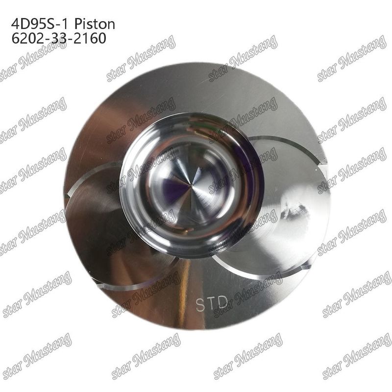 피스톤 4D95S-1 104mm 높이 둥근 바닥 51mm 연소 챔버 6202-33-2160 Kumatsu 엔진 예비 부품
