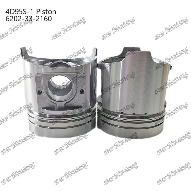 피스톤 4D95S-1 104mm 높이 둥근 바닥 51mm 연소 챔버 6202-33-2160 Kumatsu 엔진 예비 부품