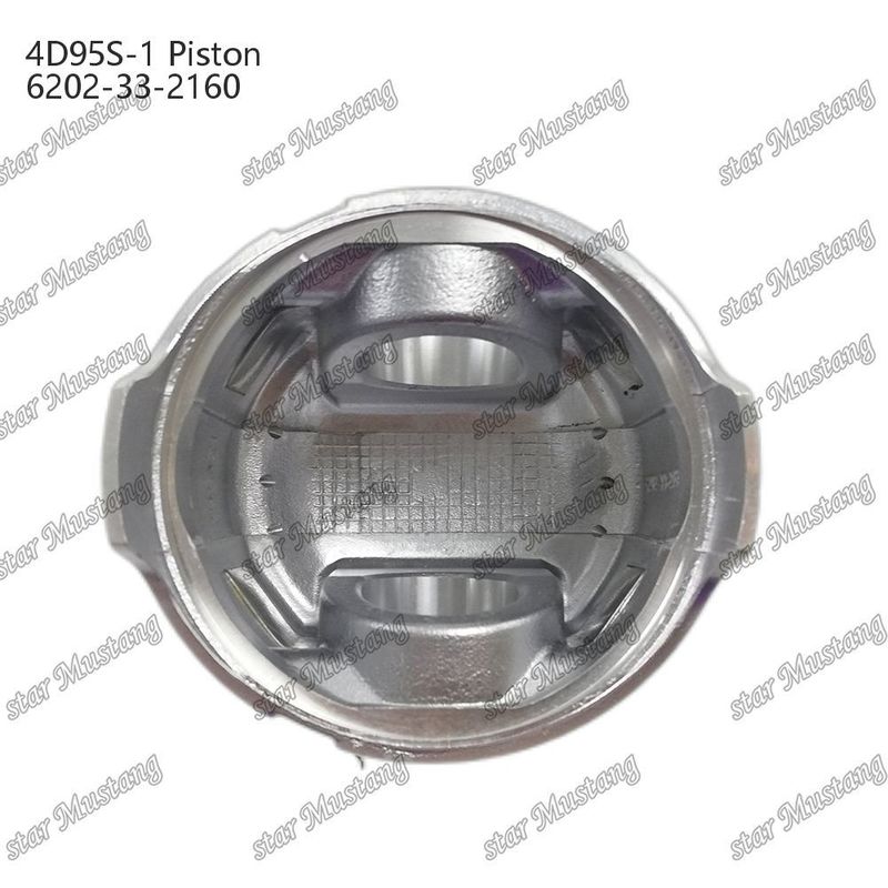피스톤 4D95S-1 104mm 높이 둥근 바닥 51mm 연소 챔버 6202-33-2160 Kumatsu 엔진 예비 부품
