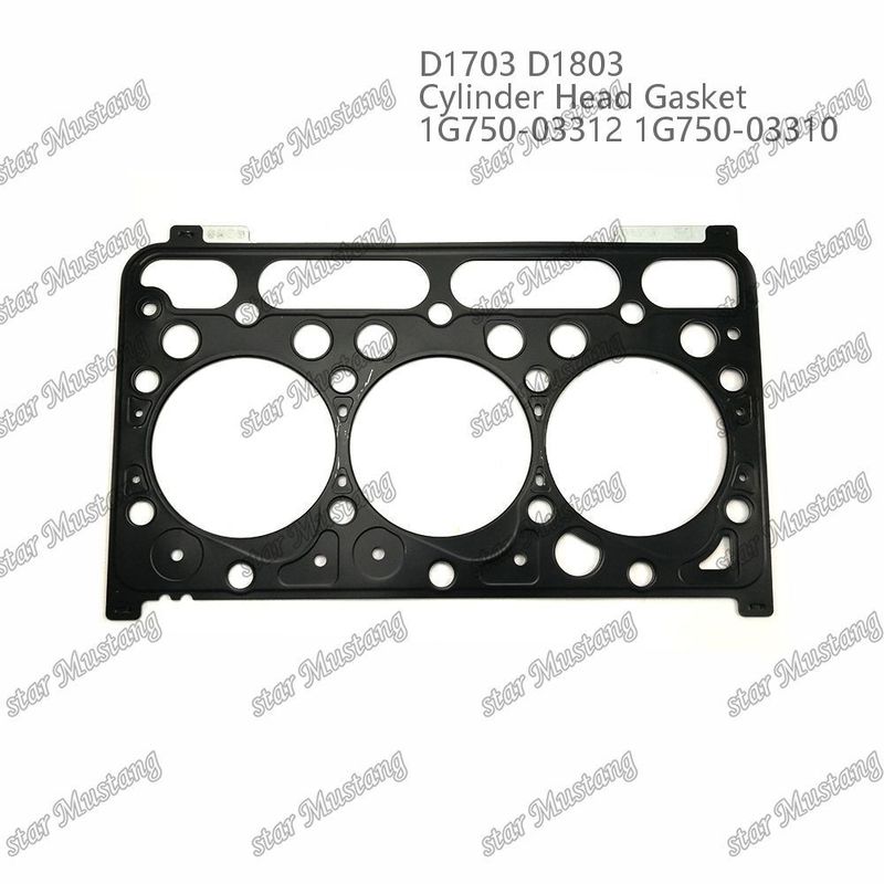 D1703 D1803 실린더 헤드 가스켓 금속 1.20mm 1G750-03312 1G750-03310 쿠보타 엔진에 적합