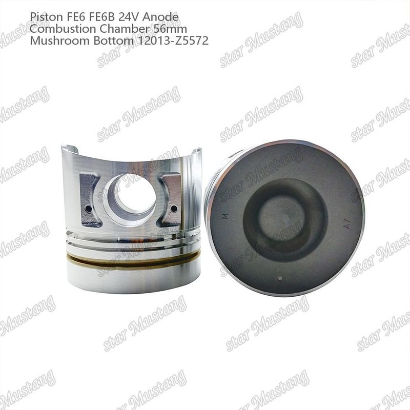 피스톤 FE6 FE6B 24V 연소실 56mm 버섯 바닥 안오드 12013-Z5572 니슨 엔진 예비 부품