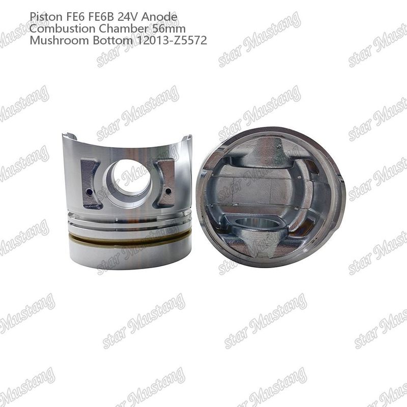 피스톤 FE6 FE6B 24V 연소실 56mm 버섯 바닥 안오드 12013-Z5572 니슨 엔진 예비 부품