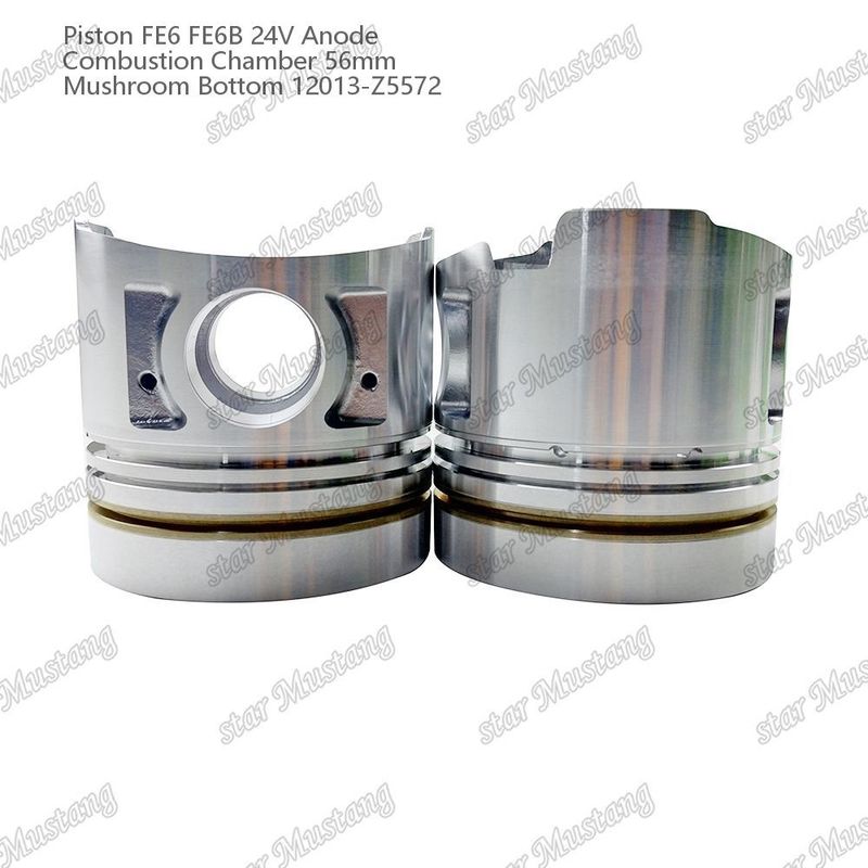 피스톤 FE6 FE6B 24V 연소실 56mm 버섯 바닥 안오드 12013-Z5572 니슨 엔진 예비 부품