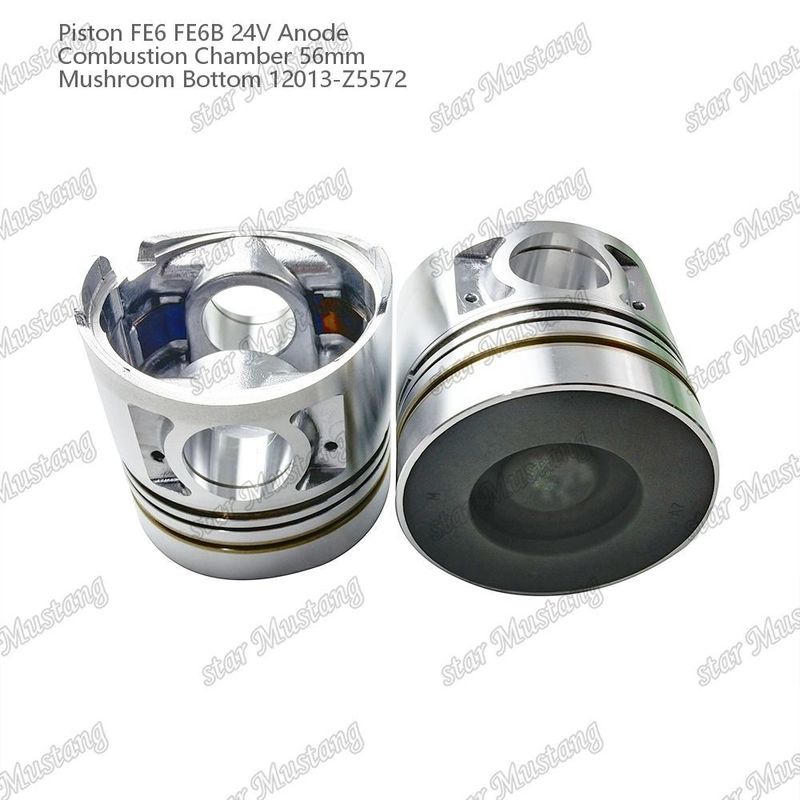 피스톤 FE6 FE6B 24V 연소실 56mm 버섯 바닥 안오드 12013-Z5572 니슨 엔진 예비 부품