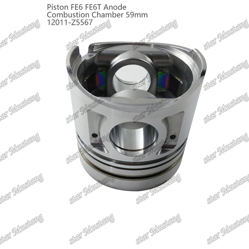 피스톤 FE6 FE6T 연소실 59mm 밋밋한 바닥 안도 3x2x4mm 12011-Z5567 미쓰비시 엔진 예비 부품