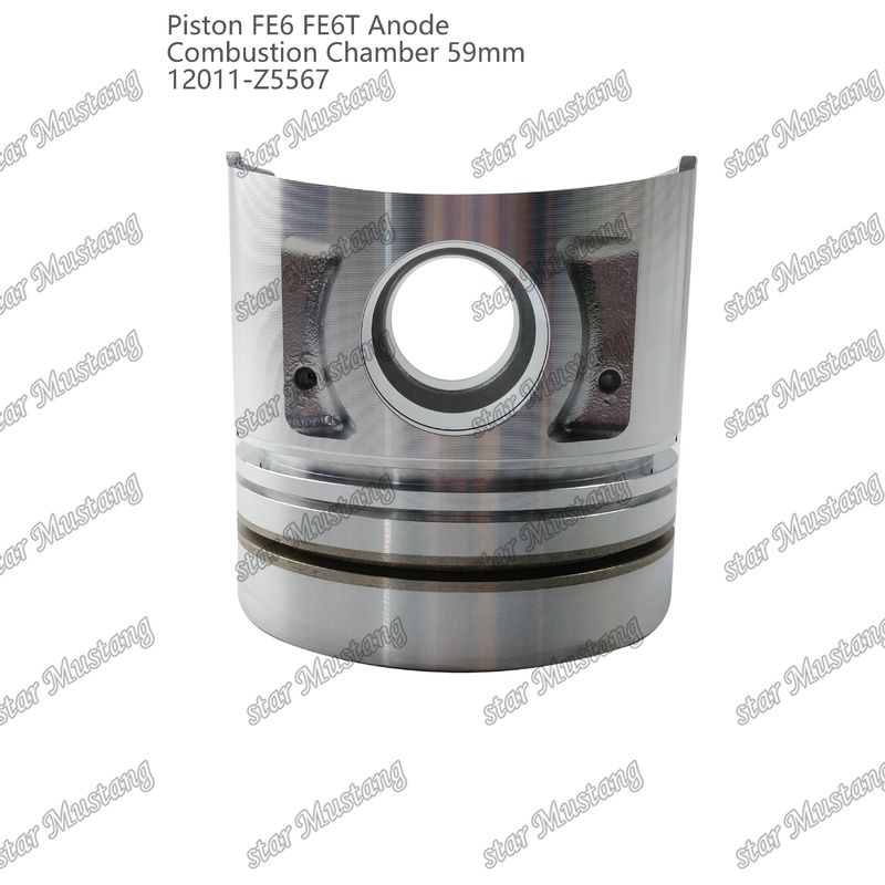 피스톤 FE6 FE6T 연소실 59mm 밋밋한 바닥 안도 3x2x4mm 12011-Z5567 미쓰비시 엔진 예비 부품