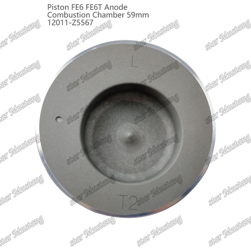피스톤 FE6 FE6T 연소실 59mm 밋밋한 바닥 안도 3x2x4mm 12011-Z5567 미쓰비시 엔진 예비 부품