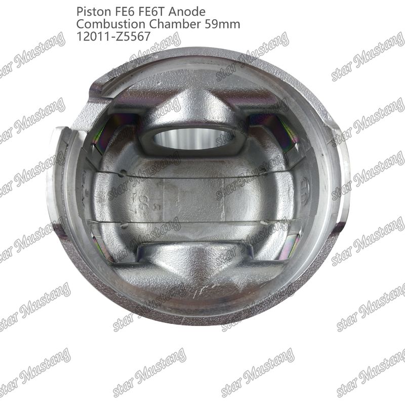 피스톤 FE6 FE6T 연소실 59mm 밋밋한 바닥 안도 3x2x4mm 12011-Z5567 미쓰비시 엔진 예비 부품