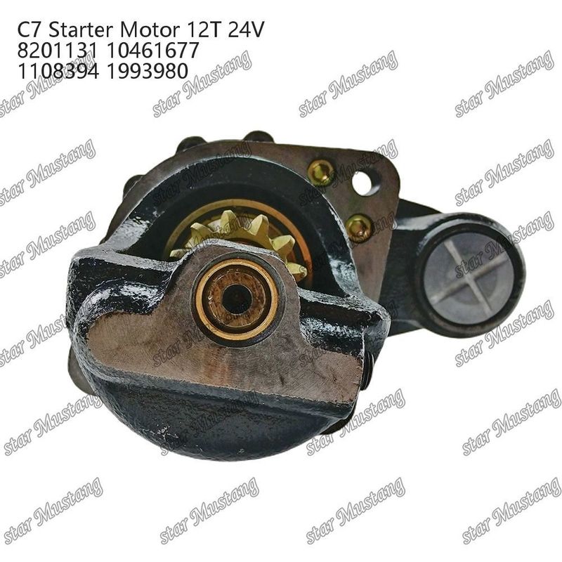 엔진 시작 모터 C7 12T 24V 8201131 10461677 1108394 1993980 Caterpillar 엔진 예비 부품