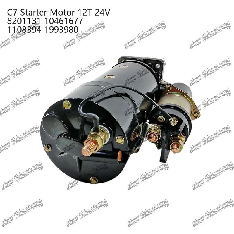 엔진 시작 모터 C7 12T 24V 8201131 10461677 1108394 1993980 Caterpillar 엔진 예비 부품
