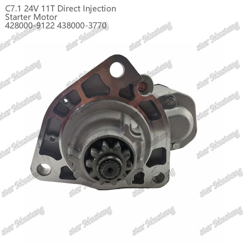엔진 시작 모터 C7.1 DI 타입 24V 11T 428000-9122 438000-3770 Caterpillar 엔진 예비 부품